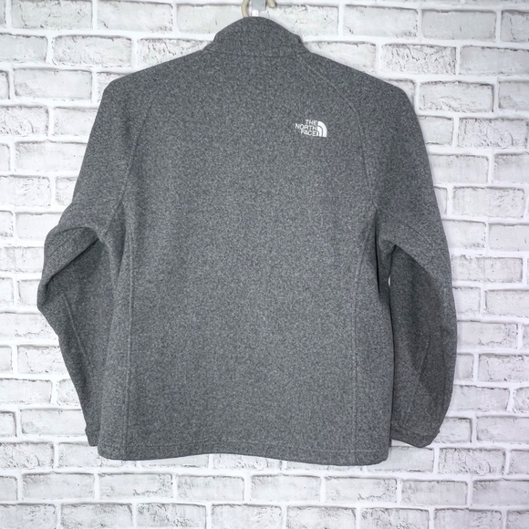 🏔️|•THE NORTH FACE•| Grey Fleece Full Zip Jacket Size Large - Picture 2 of 13